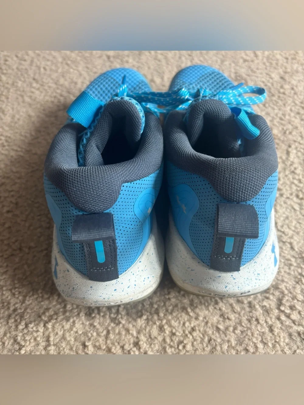 Under Armour Embiid One Basketball Shoes Viral Blue Mens 10 HOVR Sneaker